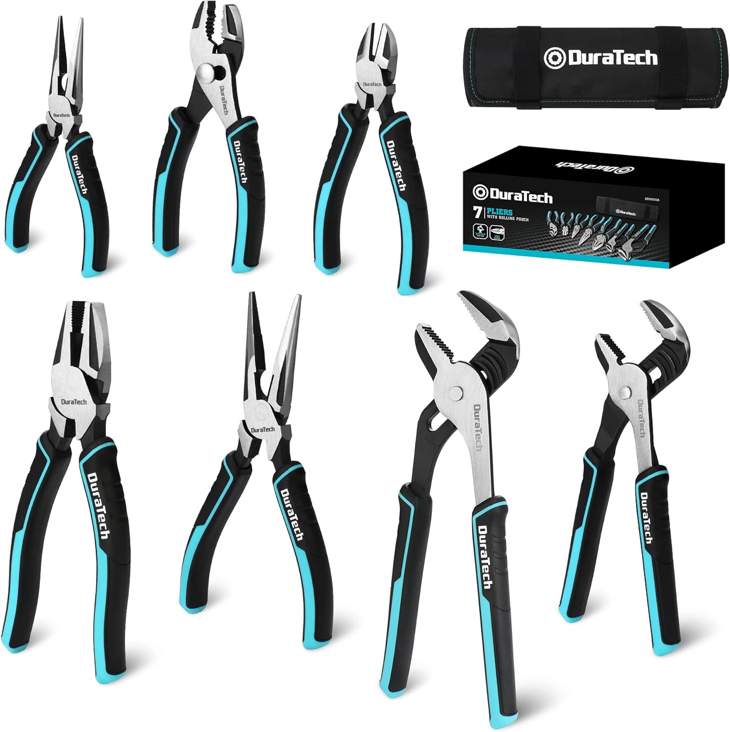 7-Piece Pliers Set with Rolling Pouch