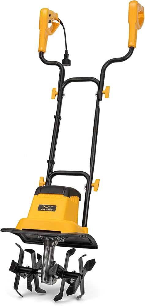 Tiller Cultivator 8-inch Depth Garden Rototiller